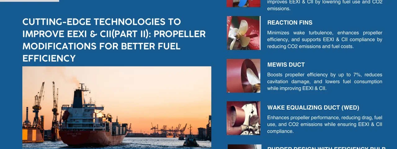 Cutting-Edge Technologies to Improve EEXI & CII(Part II): Propeller Modifications for Better Fuel Efficiency