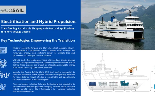 Electrification and Hybrid Propulsion: Transforming Sustainable Shipping with Practical Applications for Short-Voyage Vessels