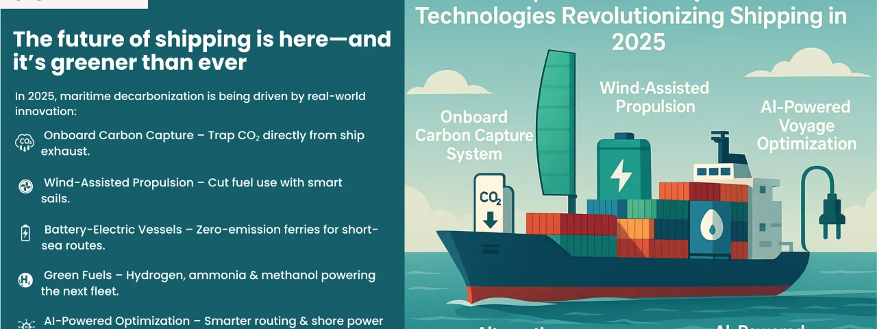 Green Waves Ahead: The Top 5 Eco-Friendly Maritime Technologies Revolutionizing Shipping in 2025