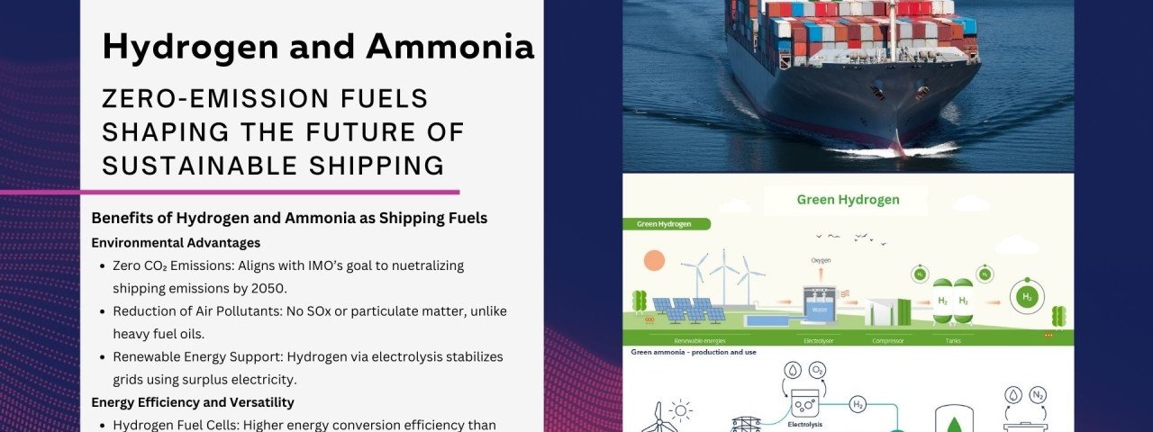 Hydrogen and Ammonia: Zero-Emission Fuels Shaping the Future of Sustainable Shipping