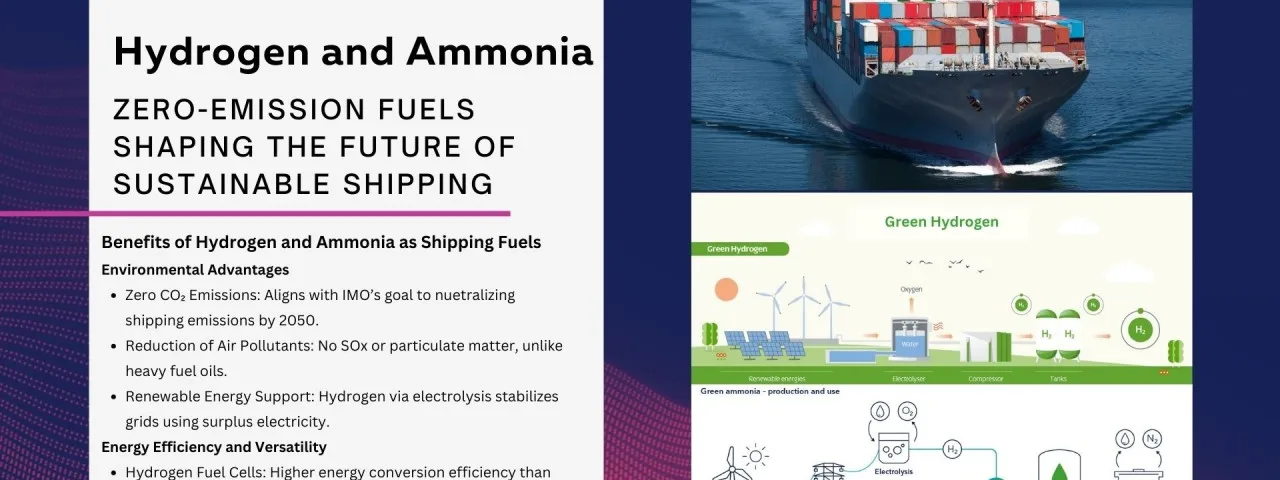 Hydrogen and Ammonia: Zero-Emission Fuels Shaping the Future of Sustainable Shipping